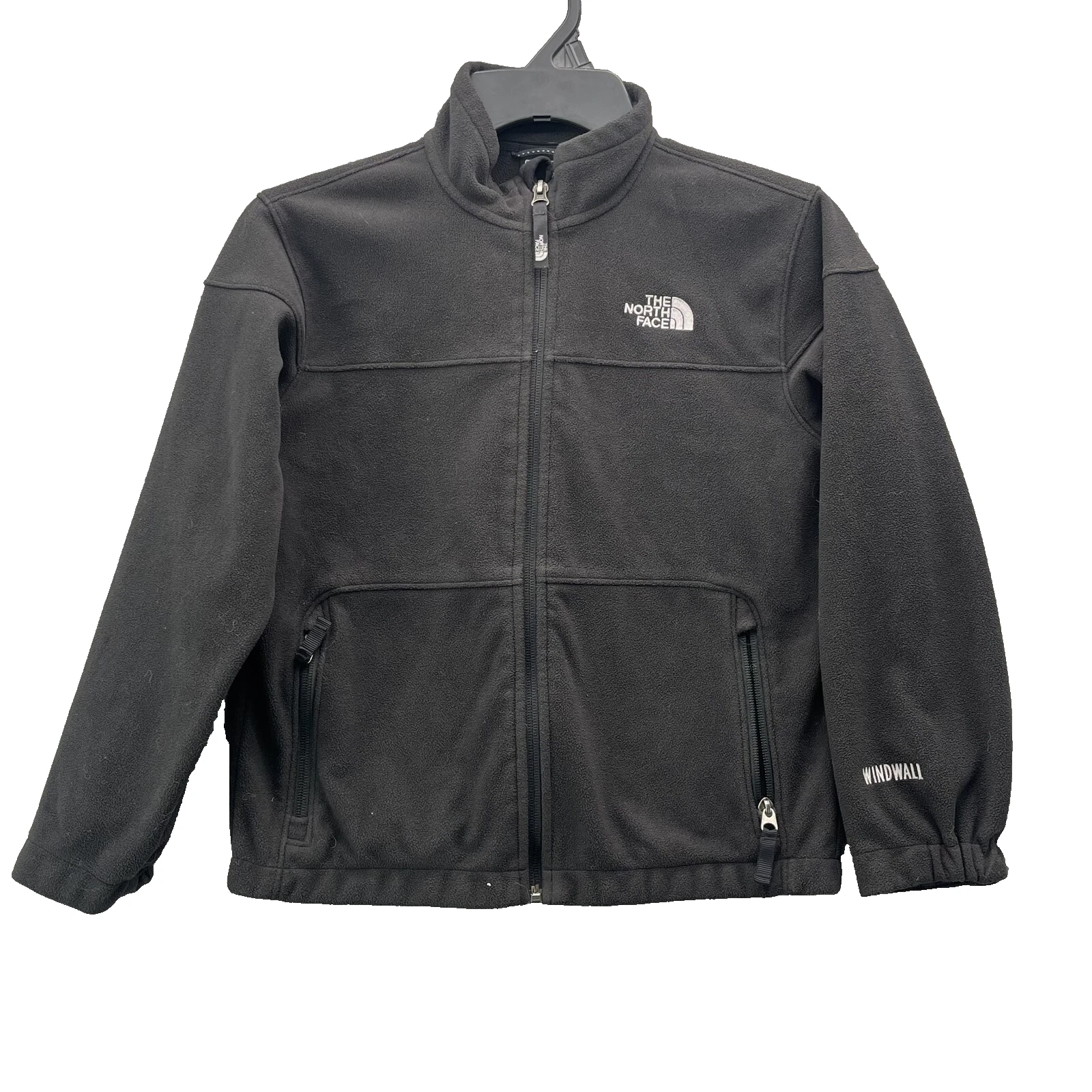North Face Windwall Jacket Youth Boys Small Black Fleece Outdoor Gorpcore Preppy