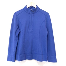 TALBOTS Women's Purple Cotton Blend Pullover Top Casual Tennis Golf  Size M