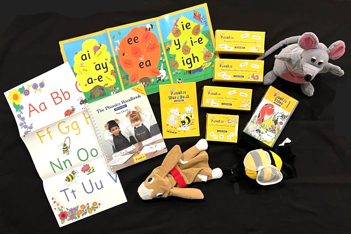 THE JOLLY PHONICS (Handbook, Word Book, Card Sets, Posters