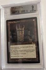 MTG English Magic Card GRIM MONOLITH BGS 9 from URZA'S LEGACY