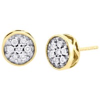 JFL Diamonds & Timepieces 925 Sterling Silber Diamant Kreisstecker (0.09 Ct.)
