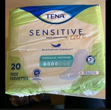 (3)  X 20 Tena Sensitive Care Moderate #4 NEW