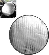 Car Steering Wheel Sun Shade, Steering Wheel Cover, Sun Heat Shield Anti-Heat Al