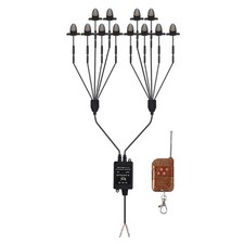 12Pcs Front Grille LED Flashing Bullet Head Lights for Universal Car`