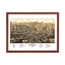 Old Map of Golden, CO 1882 - Vintage Golden Colorado Art