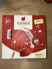 Tonies Foldable On-Ear Headphones Compatible with Toniebox, Red