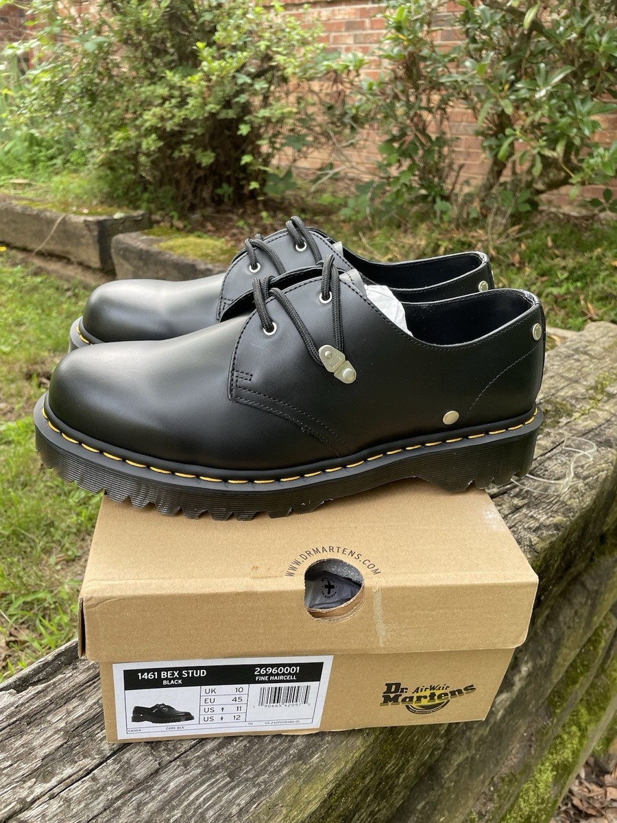 Dr Martens 1461 Bex Stud 3-Eye Leather Oxford Shoes 11 Men's