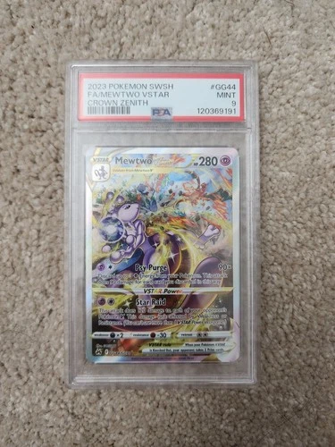 Mewtwo VSTAR GG44/GG70 Crown Zenith: Galarian Gallery Holo PSA 9