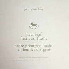 Pottery Barn Baby Silver Leaf First Year Frame Personalized 12-Month Collage