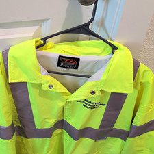 VSA Hi-Visibility Yellow/Gray Reflective Safety Jacket, Size M