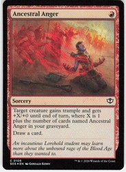 Ancestral Anger #106 Foil Secrets of Strixhaven MTG