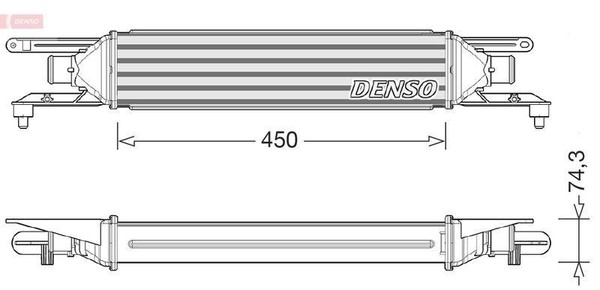 Denso LadeluftküHler LLK Intercooler KüHler Ladeluft DIT01007-image