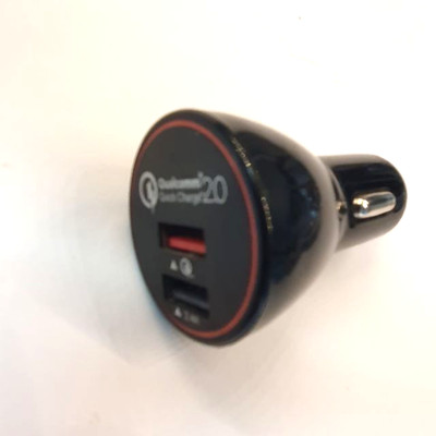 Qualcomm Quick Charge 2.0, USB-KFZ-Ladestecker, Anschl. für 2 verschied. Geräte