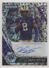 2021 Panini Prizm Draft Picks Circles Keith Taylor #DPA-KET Auto 9ur