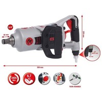 "Ks Tools 3/4\" Supermonster Hochleistungs-Druckluft-Schlagschrauber, 3405Nm"