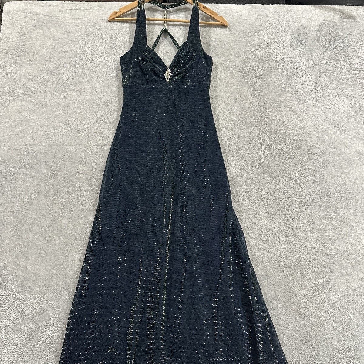 dark green semi formal dress Short Sleeve Sequin Short Semi-Formal Dress