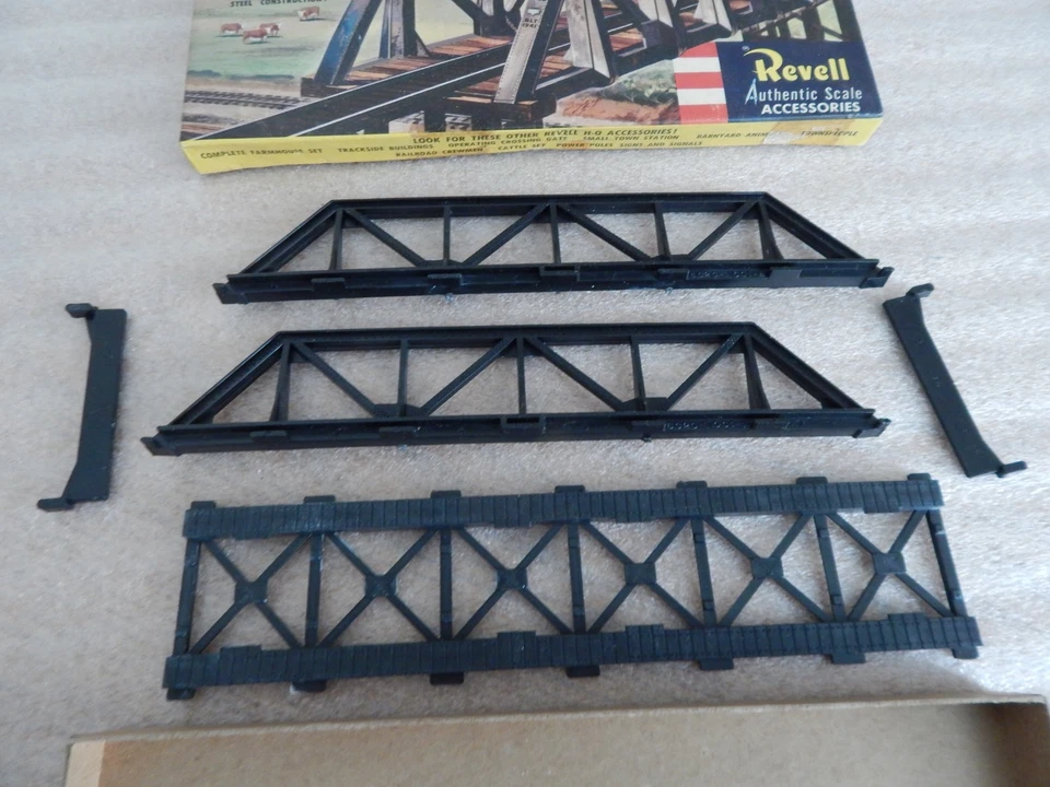 Kit de puente caballete tren ferrocarril calibre escala HO Revell de colección años 50 #T-6020 Foto 4 de 4