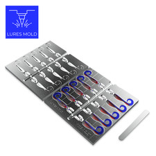 Bait DIY Fishing Mold Soft Plastisol Grub K134 2.2inch