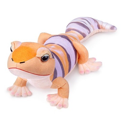 Leopard Gecko Plush Toy,Leopard Gecko Stuffed Animal, Wild Zoo Animals Plushi...