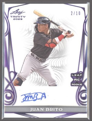2023 Juan Brito Leaf Trinity XRC Purple Auto RC 2/10 #BA-JB1 (H3299)