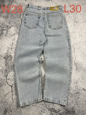 (Men s) Polar Skate W28 L30   Light Blue Straight Fit Jeans, Ultra Baggy 