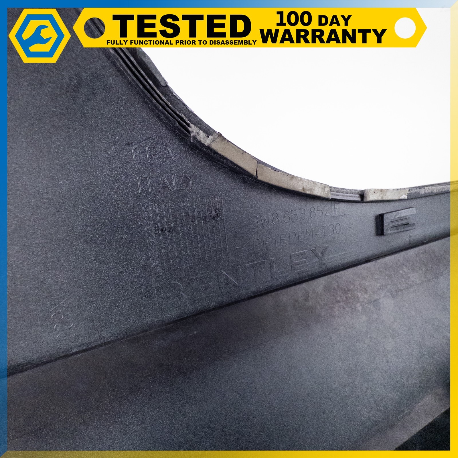 03-13 BENTLEY CONTINENTAL GT RIGHT PASSENGER SIDE SKIRT ROCKER PANEL OEM