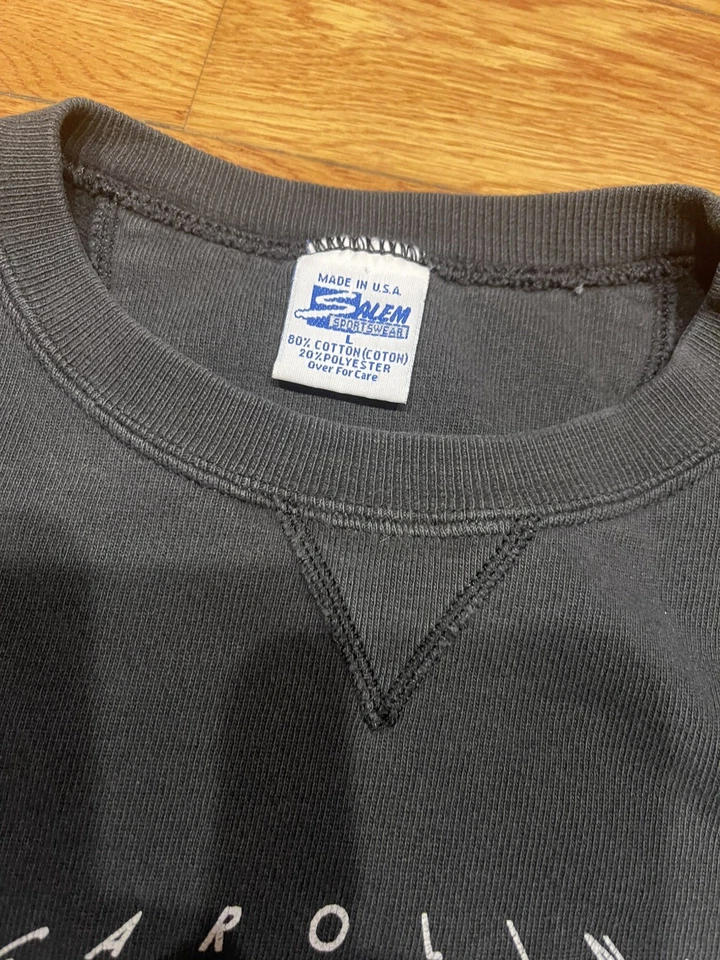 Sudadera De Colección Carolina Panthers Para Hombre Talla L Negra Salem Ropa Deportiva NFL 90s Foto 3 de 4