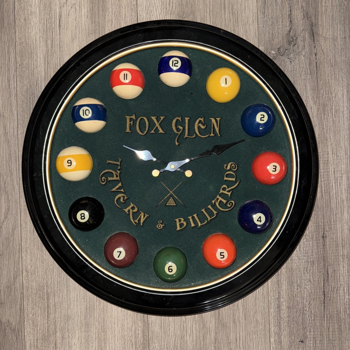 Fox Glen Tavern Pool Balls Vintage Style Bar Pub Billiards Wall