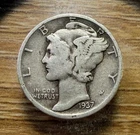 1937-D Mercury Dime - Actual Silver Coin Shown - Free Shipping & Tracking INV101