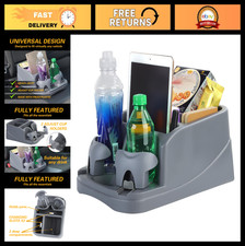 Universal Large Plastic Car Console Organizer With 2 Cup Holders Book Holder - Universal Large Plastic Car Console Organizer With 2 Cup Holders Book Holder -