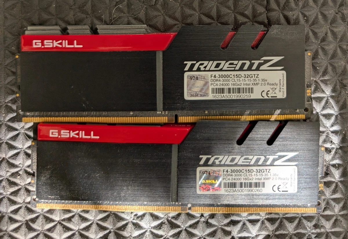 G. SKILL PC4-24000 (DDR4-3000) Bus Speed Computer RAM 32 GB Total