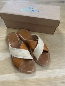 K.Jacques Temilola F Raffia Miel (Honey) CF Sandals Size 38