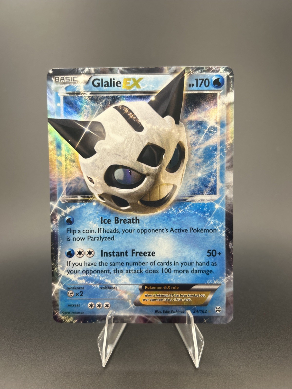 Glalie EX 34/162 Breakthrough Holo LP
