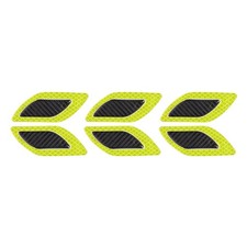 Reflective Stripe Stickers, 6Pcs Fiber Decals for Car, Fluorescent Yellow