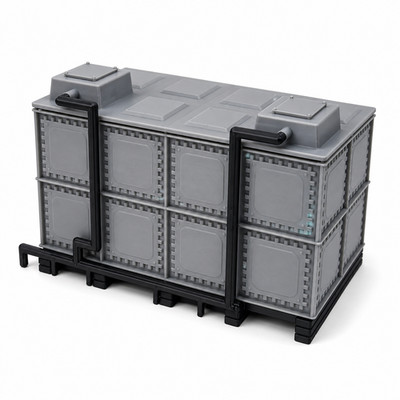Wassertank Modelleisenbahn 5,5 cm x 3 cm für Spur 00 und HO Industrieszenen UK