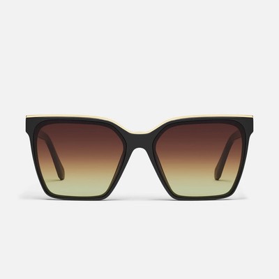 Quay Woman's Brown Sunglasses Level Up Brand New