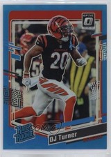 2023 Panini Donruss Optic Rated Rookie Aqua Prizm 107/299 DJ Turner #220 16wc