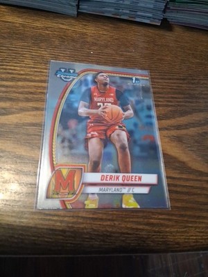 2024-25 Bowman U Chrome Basketball Derik Queen #19 1st Maryland New Orleans 