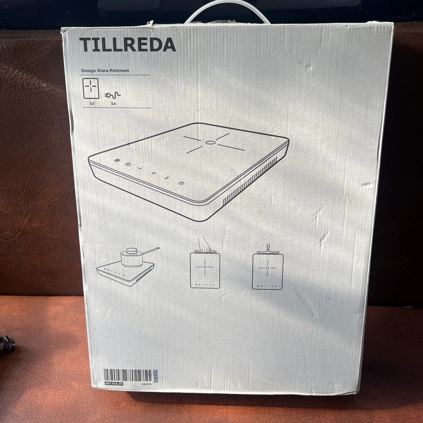 IKEA TILLREDA Portable 1-Zone Induction Hob - White - 2000W - 385x300x54mm
Opens in a new window or