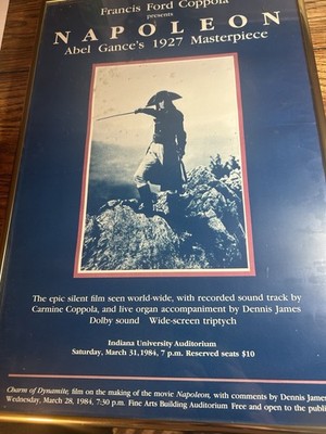 Francis Ford Coppola Presents Abel Gance s 1927 Napoleon, Poster IU Dennis James