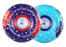 monsoon Glider Luxury Snow Tubes for Sledding Heavy Duty Sleds Glider 2-PK