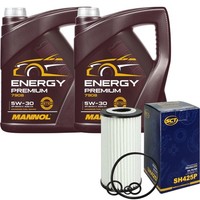 SCT Inspektionspaket 10L Mannol Energy Premium 5W-30 FüR Mercedes R-Klasse