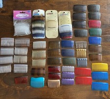 Vintage  Modern Plastic Hair Side Combs Mixed Lot Goody Scunci Unbranded