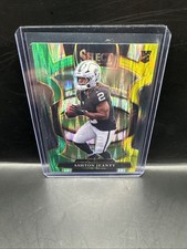 2025 Panini Select - Concourse Ashton Jeanty #4 Green & Yellow Shock Prizm (RC)