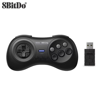8Bitdo M30 2.4G Mini Gamepad Game Controller for Sega Genesis Mini and Mega Driv