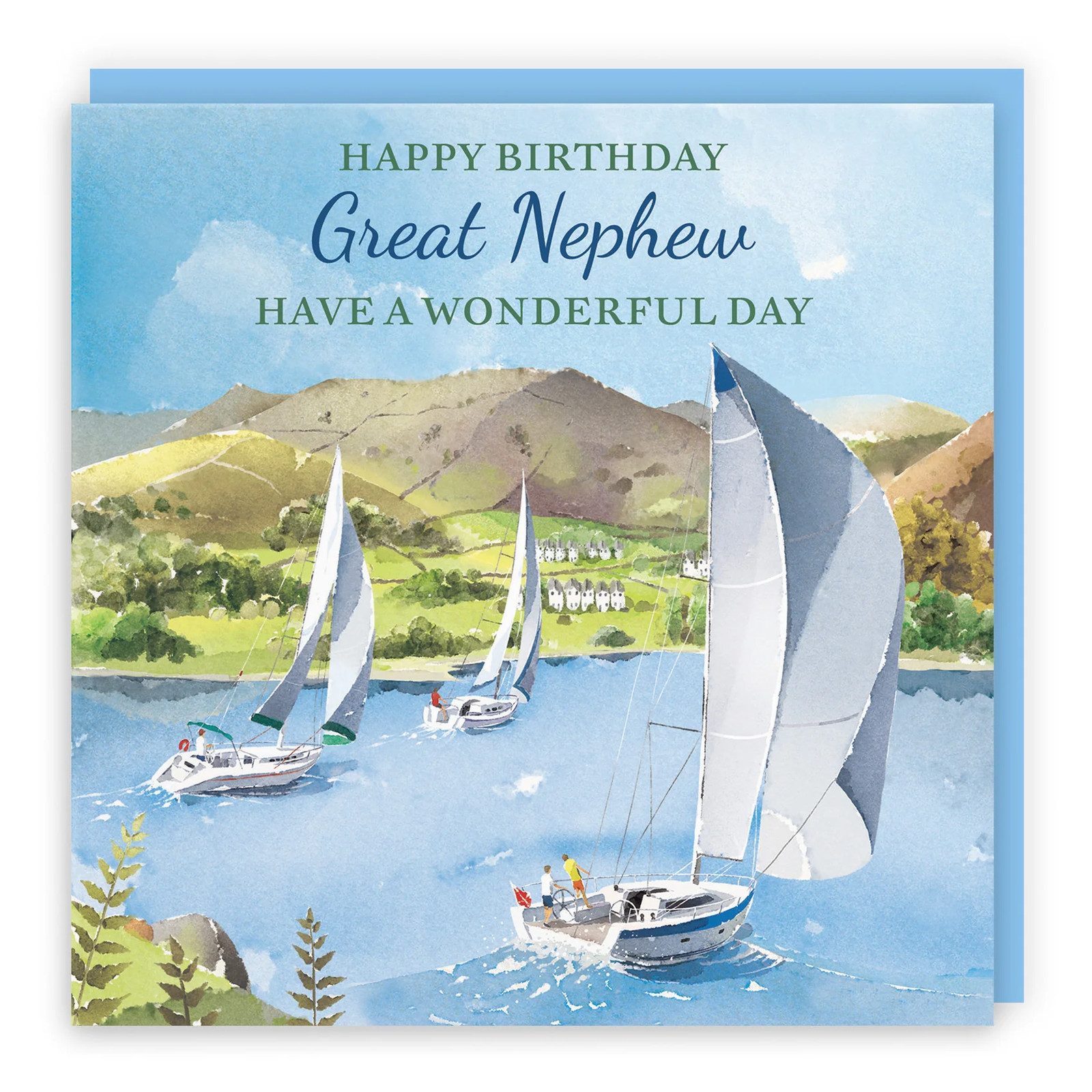 Great Nephew Birthday Card Sailing Boats Milo's Gallery