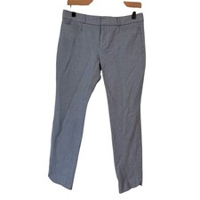 Banana Republic Sloan Slim Ankle Pant Size 4 Light Blue Chambray Career Work