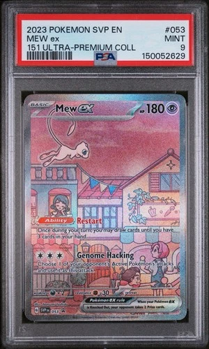 2023 POKEMON SVP EN-SV BLACK STAR PROMO 151 ULTRA-PREM COLL #053 MEW EX PSA 9