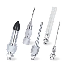 5PCS Grease Gun Needle Accessory Set, Includes Grease Needle Dispenser, Rubbe...