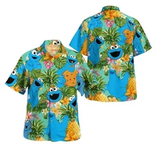 Cookie Monster Tropical Hawaiian Shirt